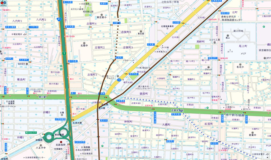 黒川駅北東